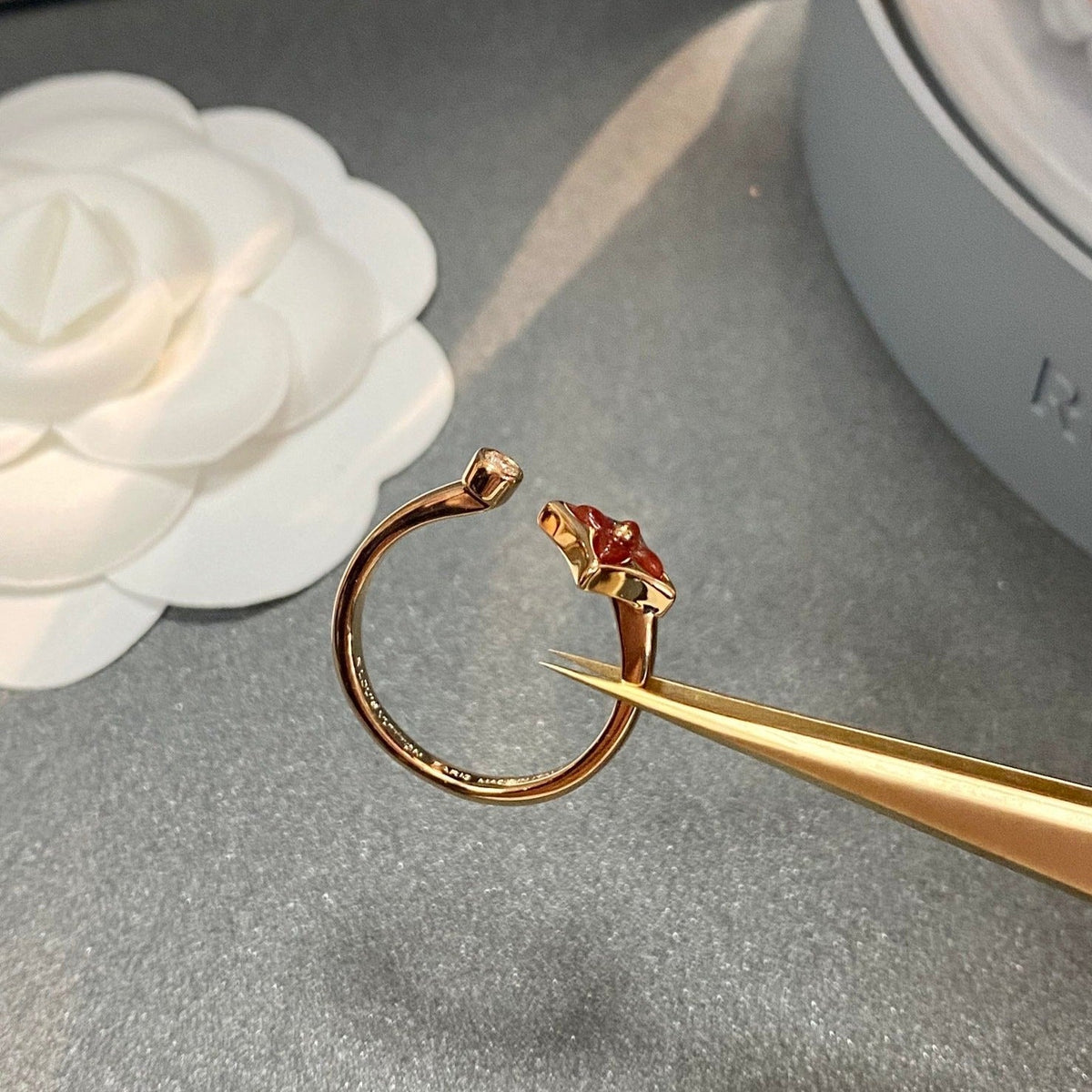[⭐Hevara Jewelry]STAR 1 DIAMOND OPEN RING