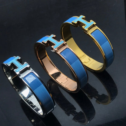[⭐Hevara Jewelry]H BRACELET BLUE RAINBOW CERAMIC