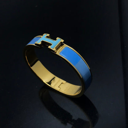 [⭐Hevara Jewelry]H BRACELET BLUE RAINBOW CERAMIC