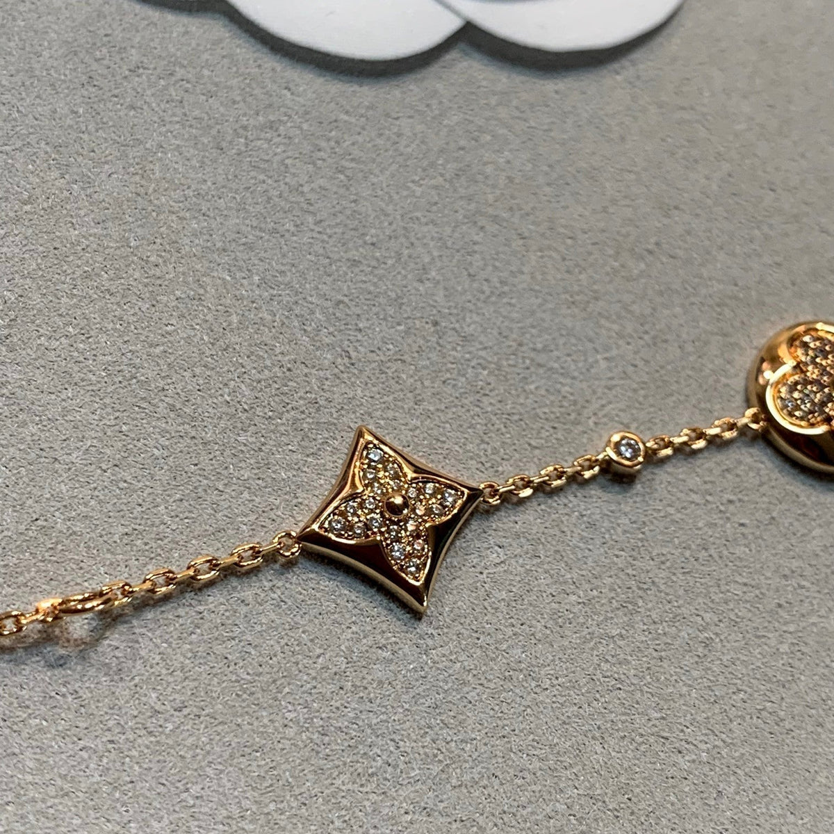 [⭐Hevara Jewelry]STAR AND SUN 4 MOTIFS GOLD DIAMONDS BRACELET