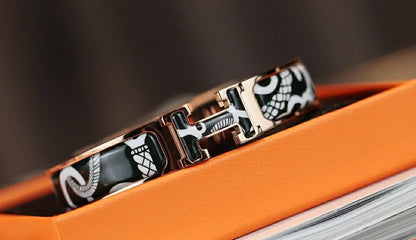 [⭐Hevara Jewelry]H TARTAN BRACELET 12MM