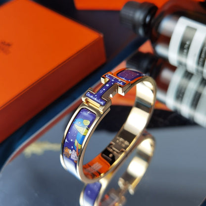 [⭐Hevara Jewelry]H STAR AND MOON BRACELET 12MM