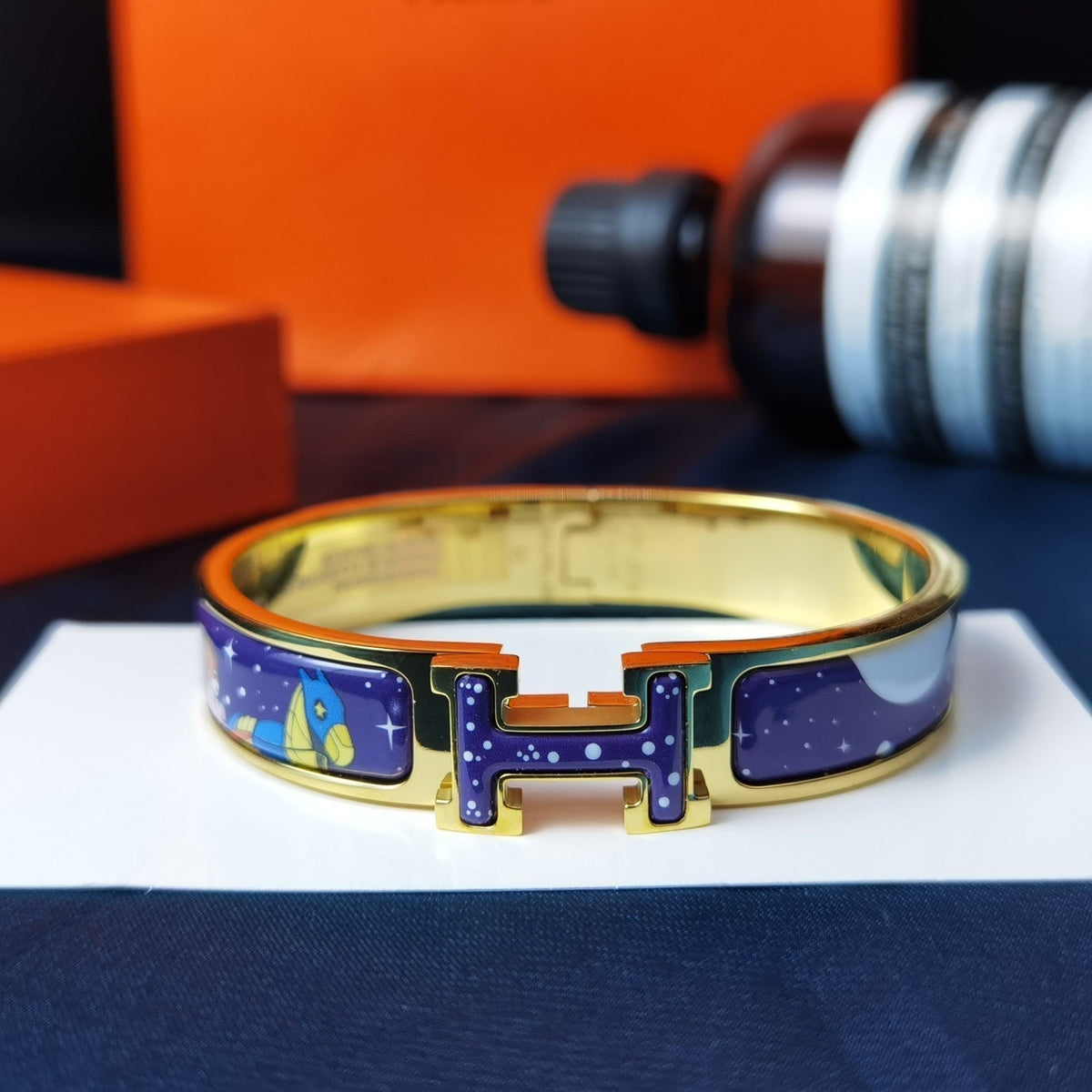 [⭐Hevara Jewelry]H STAR AND MOON BRACELET 12MM