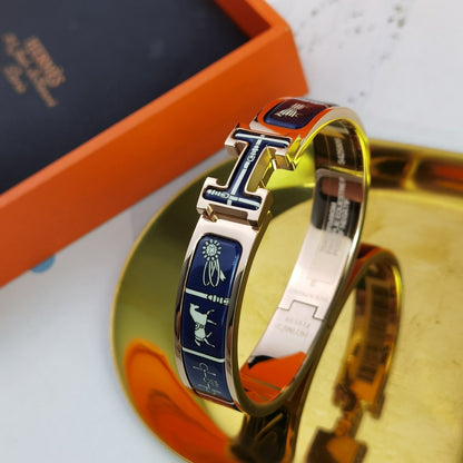 [⭐Hevara Jewelry]H COUVERTURES DARK BLUE BRACELET
