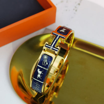 [⭐Hevara Jewelry]H COUVERTURES DARK BLUE BRACELET