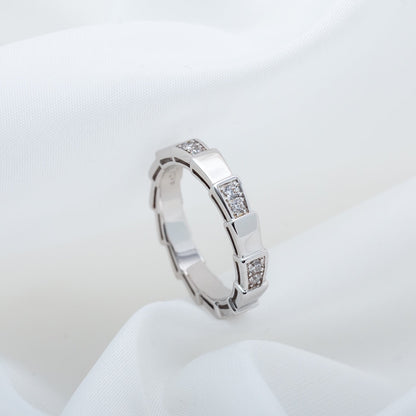 [⭐Hevara Jewelry]SERPENTI RING SILVER  3MM