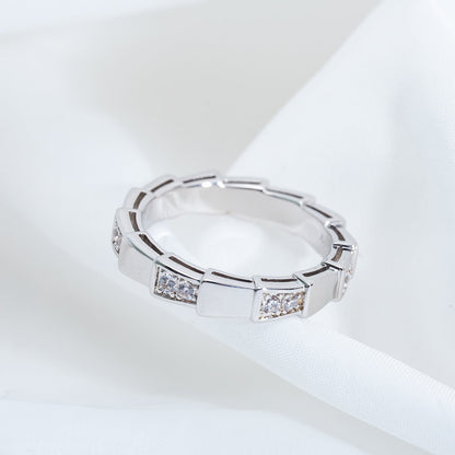 [⭐Hevara Jewelry]SERPENTI RING SILVER  3MM