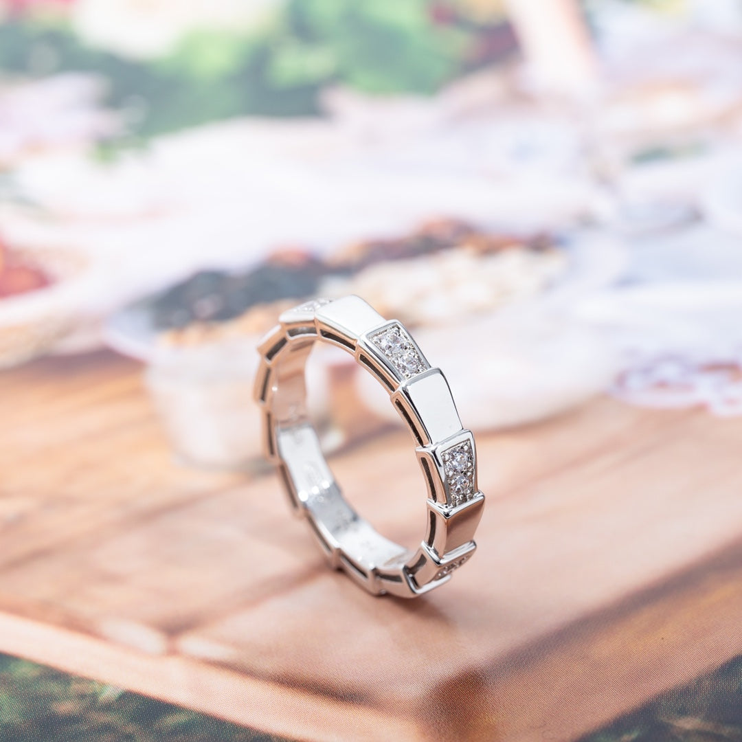 [⭐Hevara Jewelry]SERPENTI RING SILVER  3MM