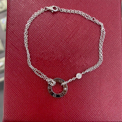 [⭐Hevara Jewelry]LOVE BRACELET 2 DIAMOND