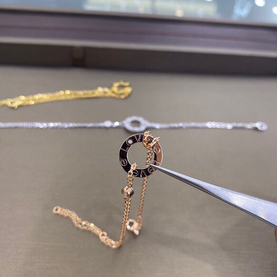 [⭐Hevara Jewelry]LOVE BRACELET 2 DIAMOND