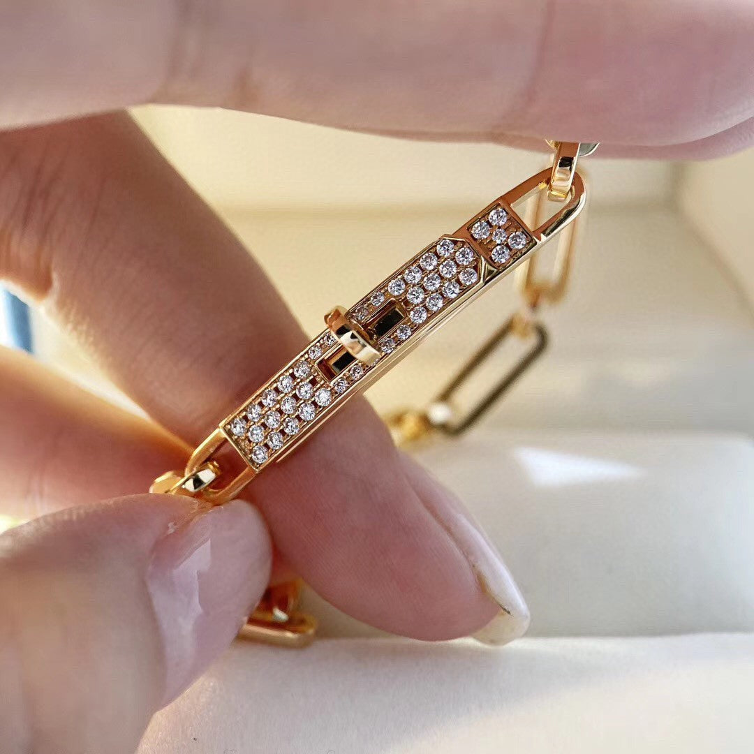 [⭐Hevara Jewelry]CHAINE BRACELET SMALL MODEL DIAMOND