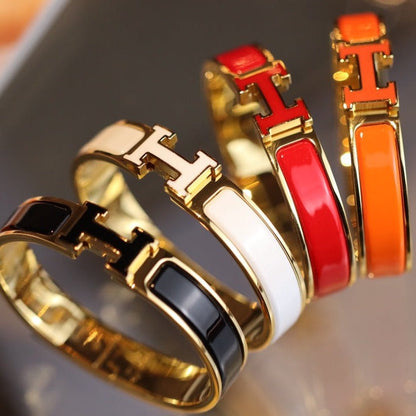 [⭐Hevara Jewelry]H BRACELET 12MM GOLD