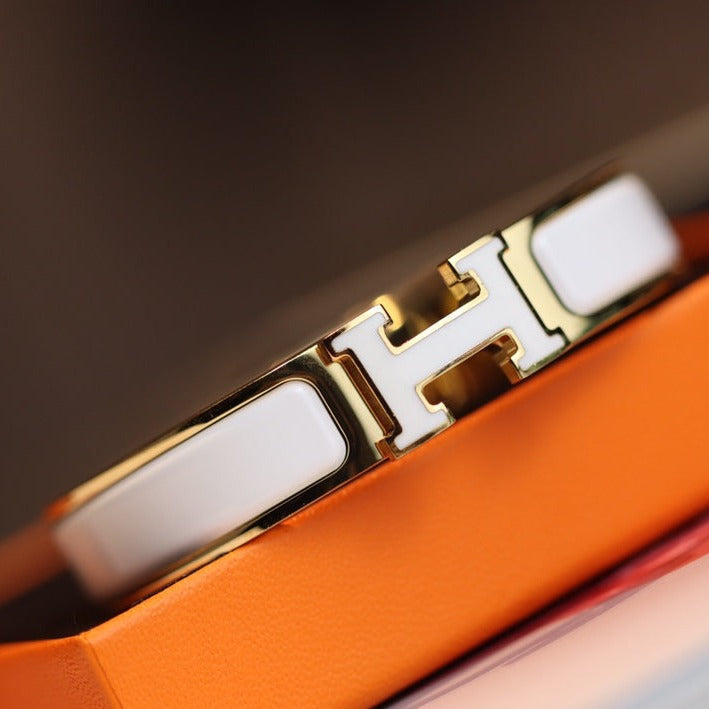 [⭐Hevara Jewelry]H BRACELET 12MM GOLD