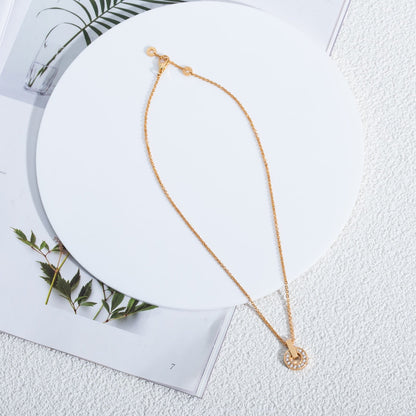 [⭐Hevara Jewelry]GARI NECKLACE PINK GOLD DIAMOND