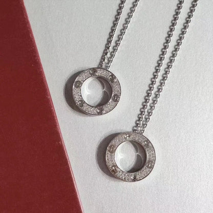[⭐Hevara Jewelry]LOVE NECKLACE ADJUSTABLE SILVER