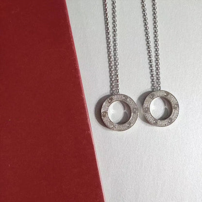 [⭐Hevara Jewelry]LOVE NECKLACE ADJUSTABLE SILVER