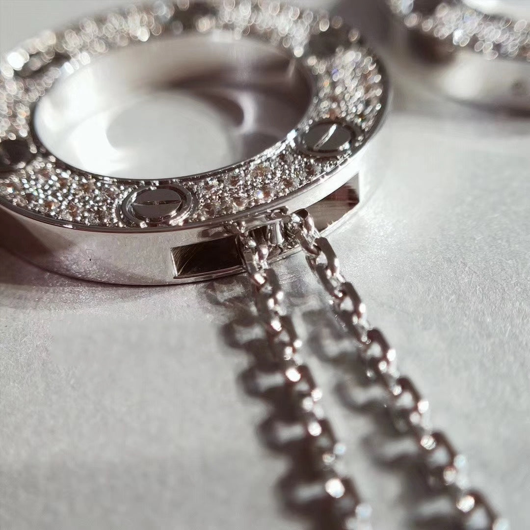 [⭐Hevara Jewelry]LOVE NECKLACE ADJUSTABLE SILVER