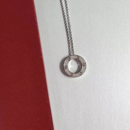 [⭐Hevara Jewelry]LOVE NECKLACE ADJUSTABLE SILVER