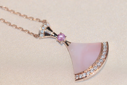 [⭐Hevara Jewelry]DREAM NECKLACE PINK MOP DIAMOND