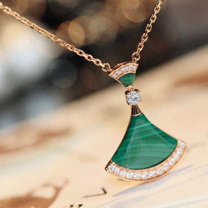 [⭐Hevara Jewelry]DREAM NECKLACE MALACHITE DIAMOND