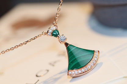 [⭐Hevara Jewelry]DREAM NECKLACE MALACHITE DIAMOND
