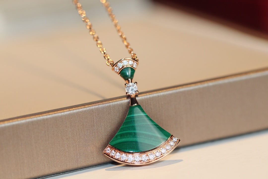 [⭐Hevara Jewelry]DREAM NECKLACE MALACHITE DIAMOND