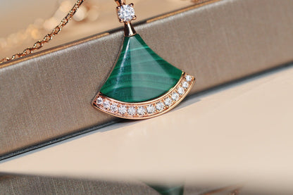 [⭐Hevara Jewelry]DREAM NECKLACE MALACHITE DIAMOND