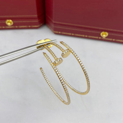 [⭐Hevara Jewelry]JUSTE EARRINGS FULL DIAMONDS 1.8MM