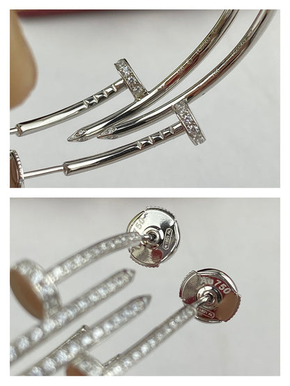 [⭐Hevara Jewelry]JUSTE EARRINGS FULL DIAMONDS 1.8MM