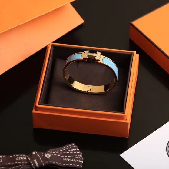 [⭐Hevara Jewelry]H CLOUD BLUE BRACELET GOLD DIAMOND