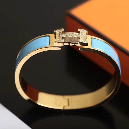 [⭐Hevara Jewelry]H CLOUD BLUE BRACELET GOLD DIAMOND