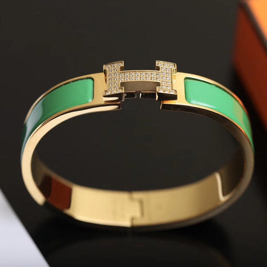 [⭐Hevara Jewelry]H BRACELET GOLD DIAMOND