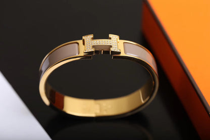 [⭐Hevara Jewelry]H BRACELET GOLD DIAMOND