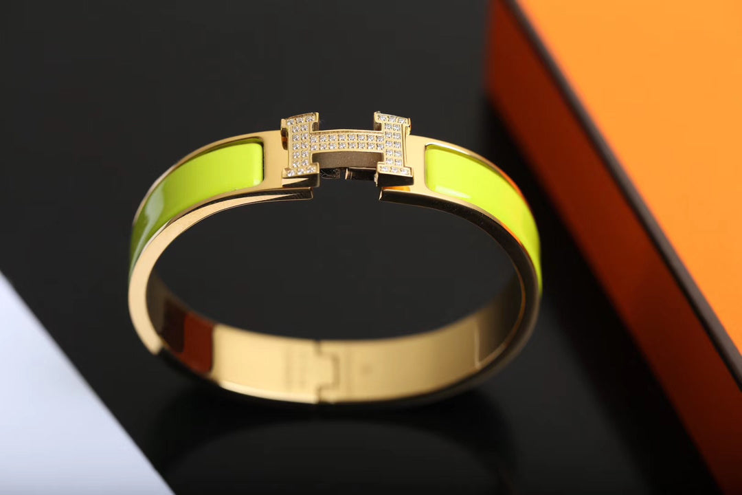 [⭐Hevara Jewelry]H BRACELET GOLD DIAMOND