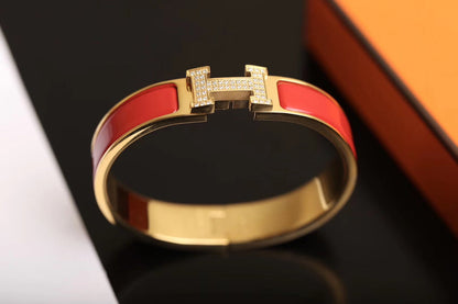 [⭐Hevara Jewelry]H BRACELET GOLD DIAMOND