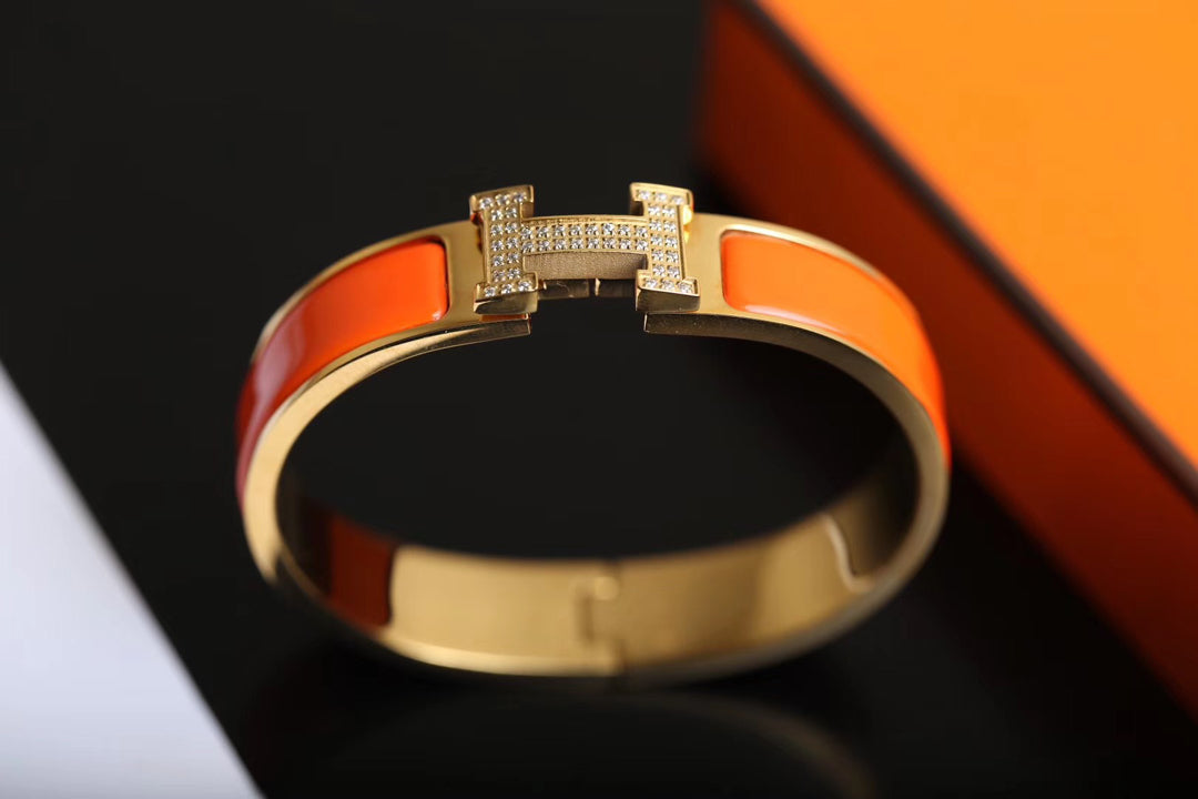 [⭐Hevara Jewelry]H BRACELET GOLD DIAMOND