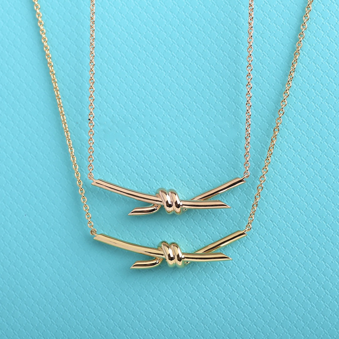 [Hevara Jewelry]KNOT NECKLACE GOLD