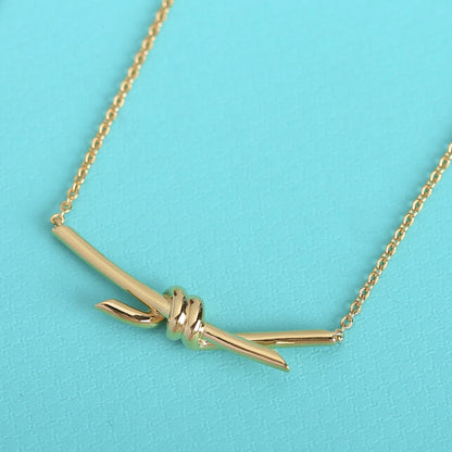 [Hevara Jewelry]KNOT NECKLACE GOLD