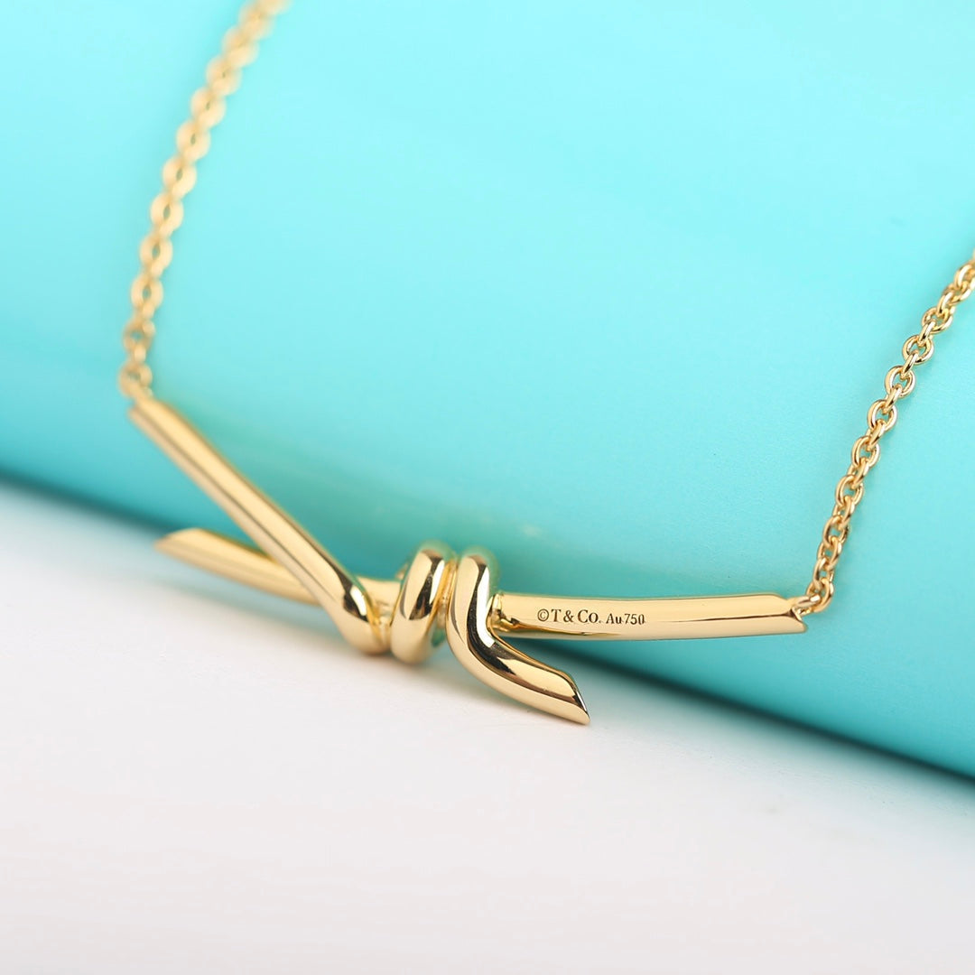 [Hevara Jewelry]KNOT NECKLACE GOLD
