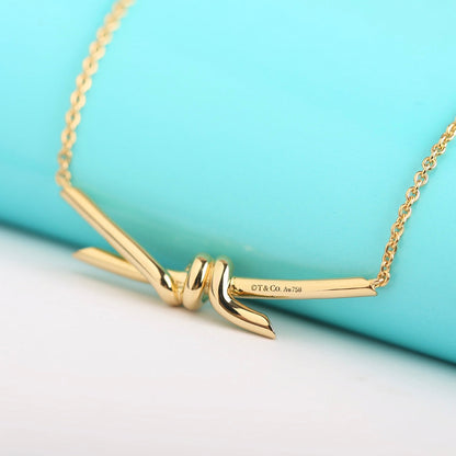 [Hevara Jewelry]KNOT NECKLACE GOLD