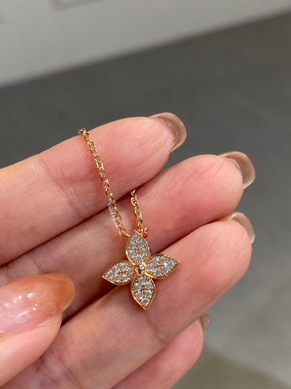 [⭐Hevara Jewelry]STAR DIAMOND NECKALCE