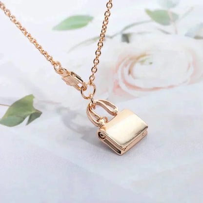 [⭐Hevara Jewelry]AMULETTE PEDANT ROSE GOLD NECKLACE