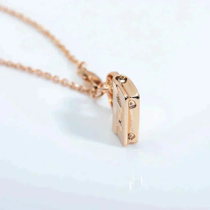 [⭐Hevara Jewelry]AMULETTE PEDANT ROSE GOLD NECKLACE