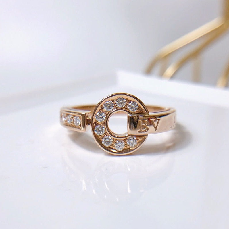 [⭐Hevara Jewelry]DREAM RING DIAMOND PINK GOLD