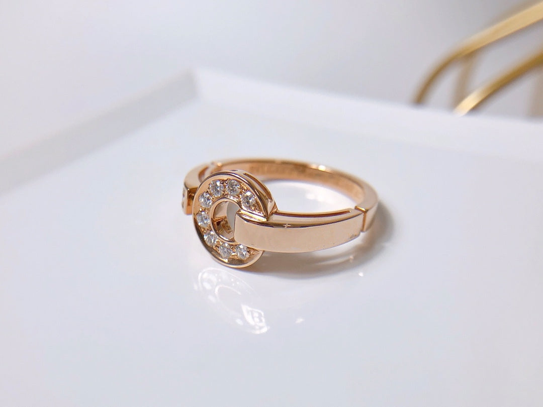 [⭐Hevara Jewelry]DREAM RING DIAMOND PINK GOLD