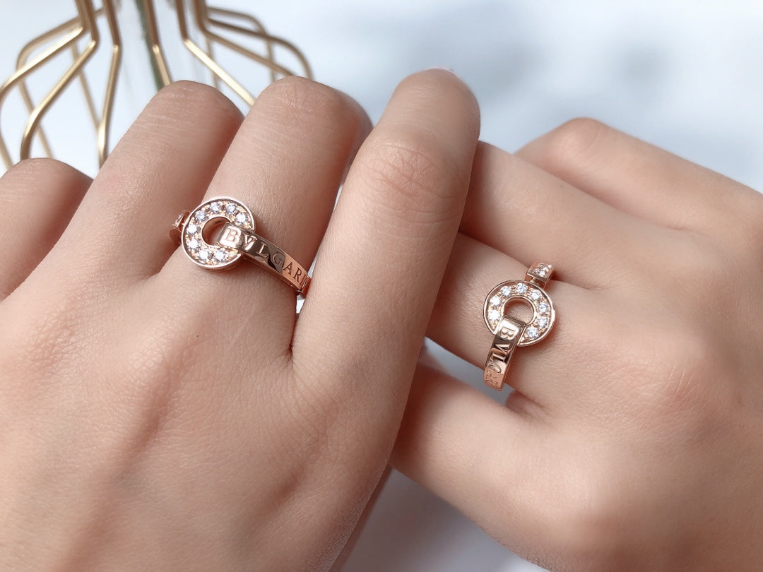[⭐Hevara Jewelry]DREAM RING DIAMOND PINK GOLD