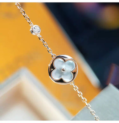 [⭐Hevara Jewelry]SUN MOP GOLD 1 DIAMOND NECKLACE