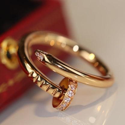 [⭐Hevara Jewelry]JUSTE RING 2.65MM GOLD DIAMOND