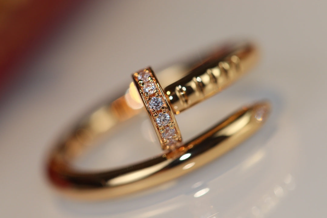 [⭐Hevara Jewelry]JUSTE RING 2.65MM GOLD DIAMOND