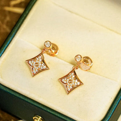 [⭐Hevara Jewelry]STAR DIAMONDS EARRINGS GOLD